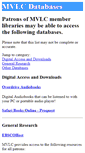 Mobile Screenshot of databases.mvlc.org